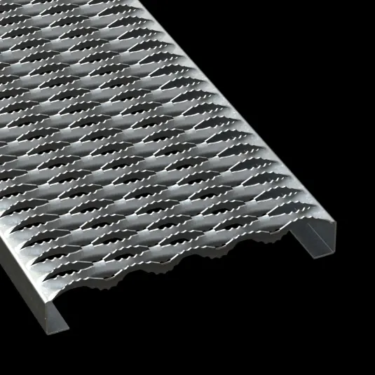 PLA010 Pre-Galvanized Steel Serrated 11-3/4" Wide Plank Grating grating product