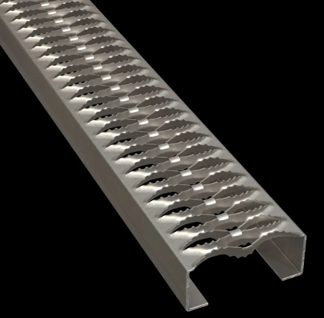 PLA116 HRPO Carbon Steel Serrated 4-3/4" Wide Plank Grating