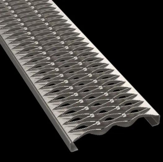 PLA148 HRPO 탄소강 톱니형 13-3/4" 폭 중하중 플랭크 그레이팅