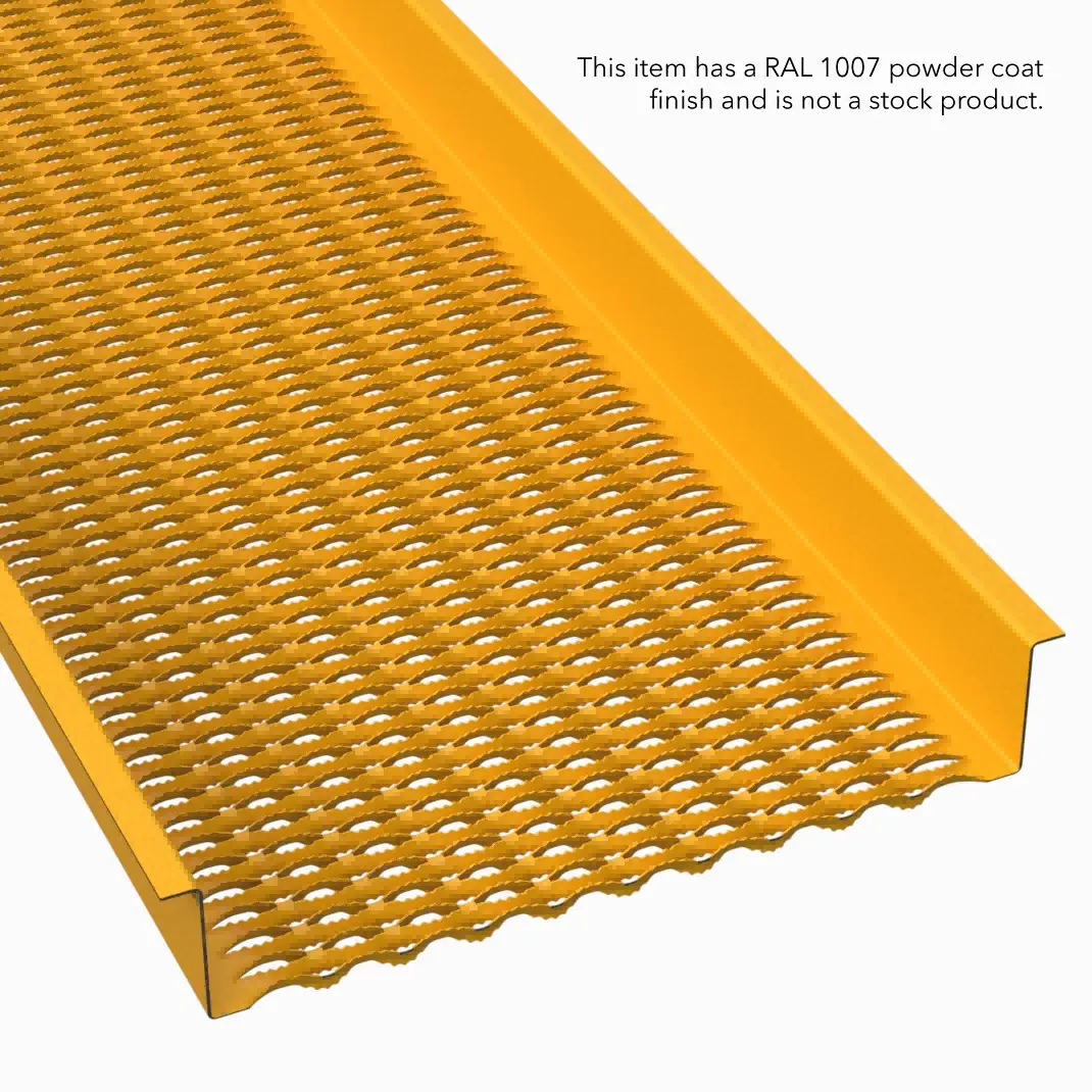 PLA016 Pre-Galvanized Steel Serrated 24" Wide Walkway Grating thumbnail 5