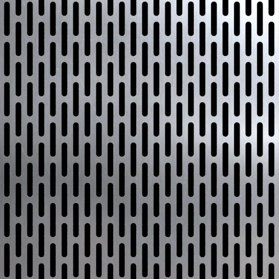 SL-004 chapa perforada de ranura recta en aluminio