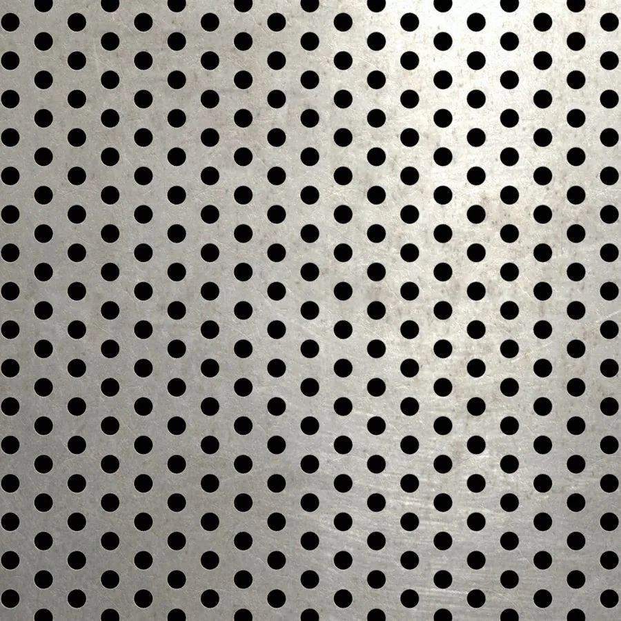 RO-151 Round Staggered Perforated Stainless Steel Sheet