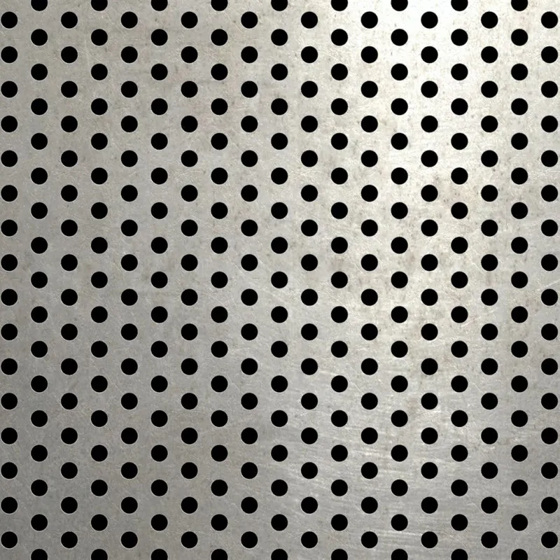 RO-151 Round Staggered Perforated Stainless Steel Sheet