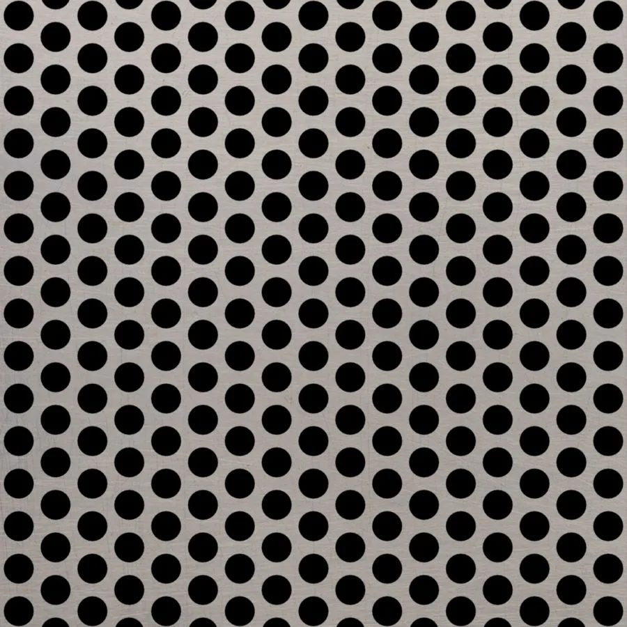 RO-215 Round Staggered Perforated Stainless Steel Sheet