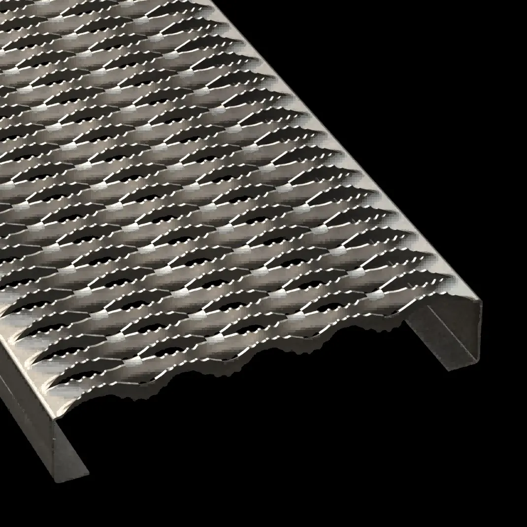 PLA018 aluminio 5052-H32 dentado 11-3/4" Wide plank rejilla