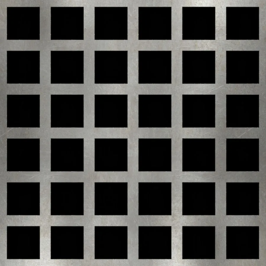 SQ-008 Square Straight Perforated Carbon Steel Sheet