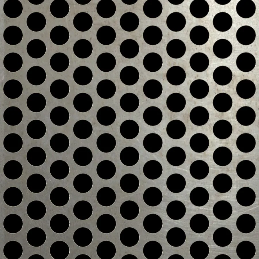 RO-067 Round Staggered Perforated Carbon Steel Sheet