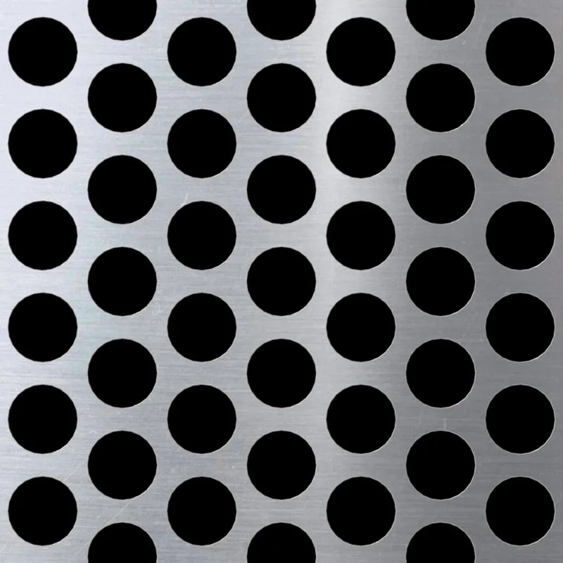 RO-101 Round Staggered Perforated Aluminum Sheet