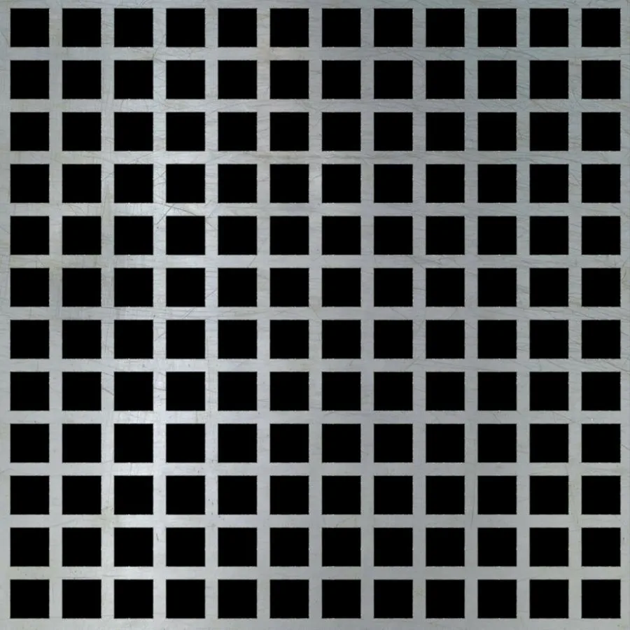 SQ-019 gerades Quadratlochblech aus Aluminium
