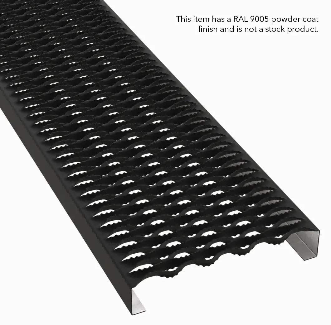 miniatura PLA071 acciaio inox 304 dentato 11-3/4" Wide plank grigliato 2