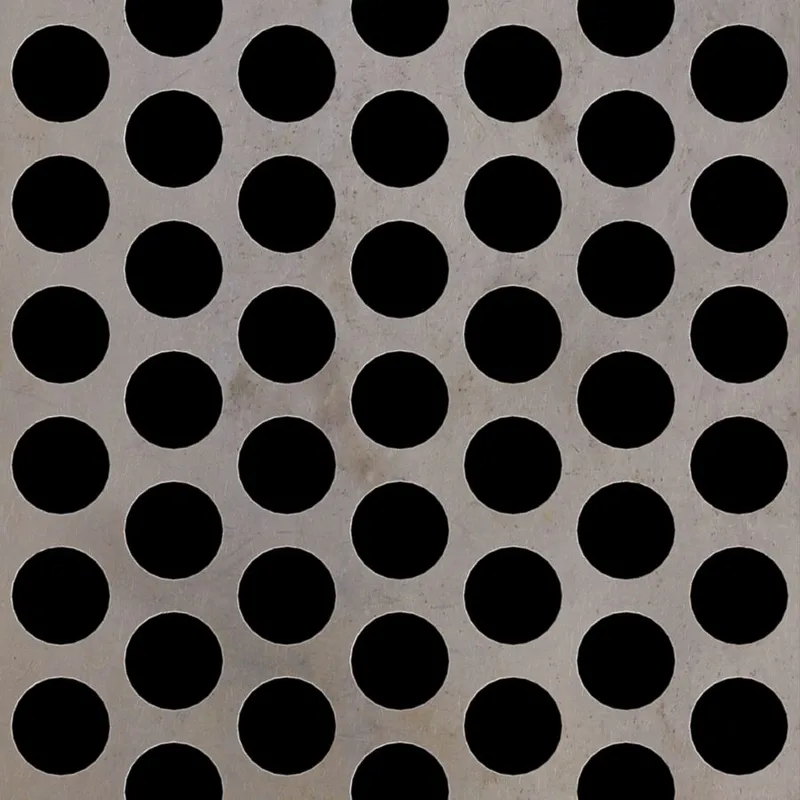 RO-147 Round Staggered Perforated Carbon Steel Sheet