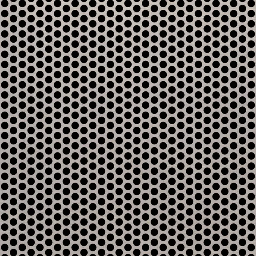 RO-135 Round Staggered Perforated Stainless Steel Sheet