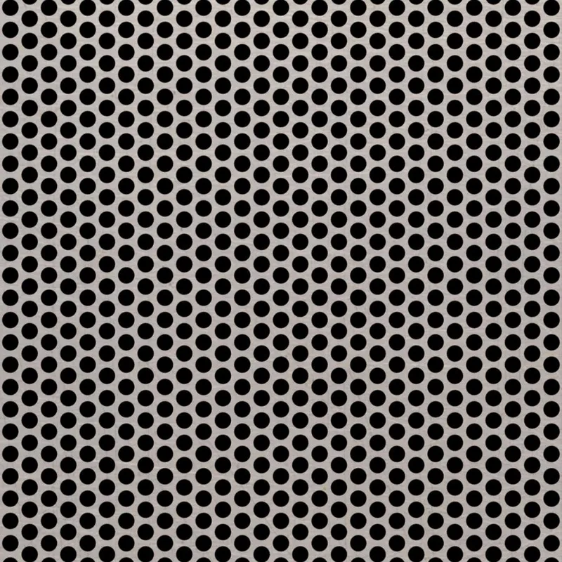 RO-135 Round Staggered Perforated Stainless Steel Sheet