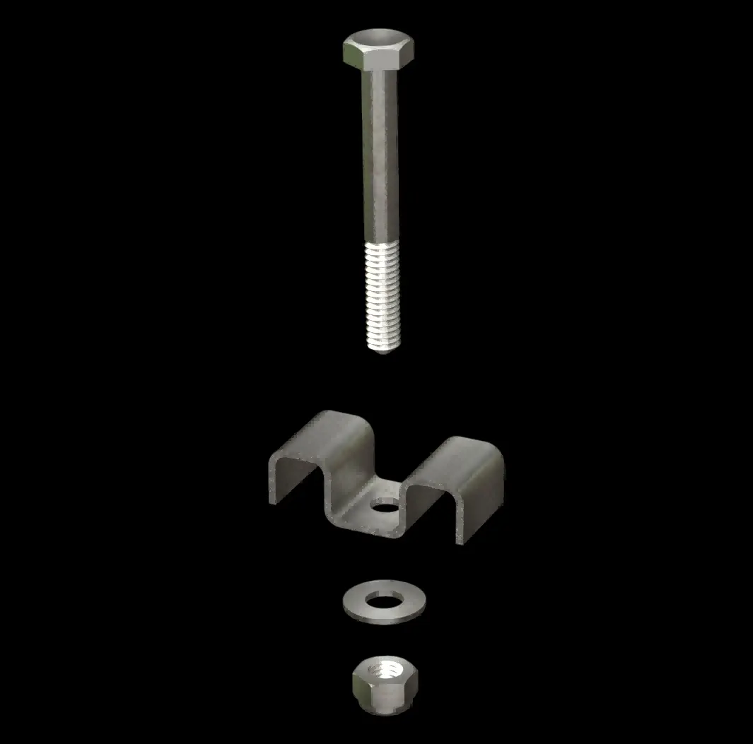 ACC035 316 Stainless Steel Type M1 Saddle Clip for FRP Grating thumbnail 2