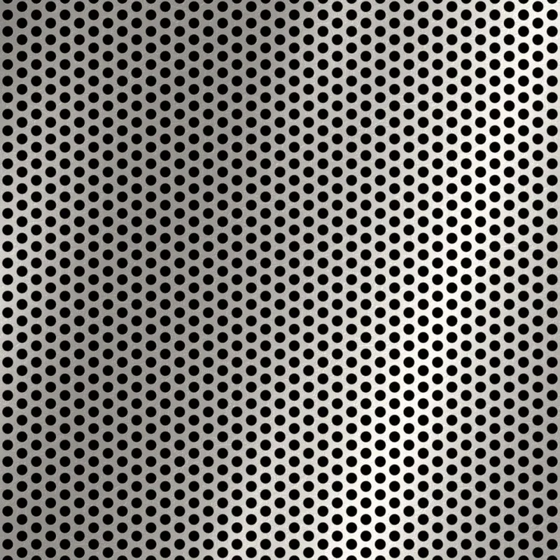 RO-128 Round Staggered Perforated Stainless Steel Sheet