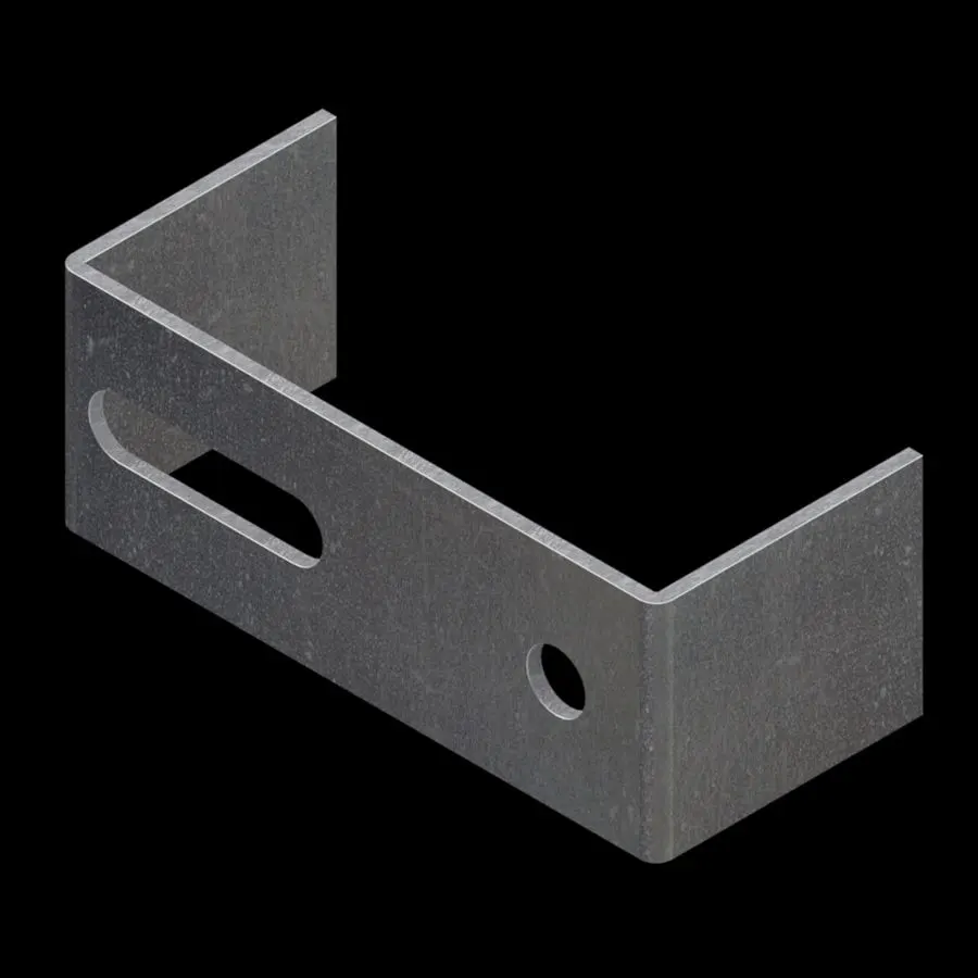 Detalle del producto de rejilla industrial ACC129 CP-PG-220 placas laterales para peldaños de rejilla plank placa portante par para rejilla plank