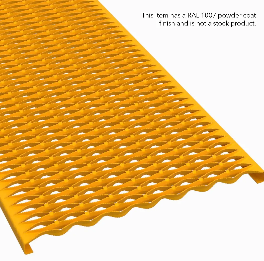 PLA130 aço pré-galvanizado serrilhado 36" Wide plank pesado gradil miniatura 6