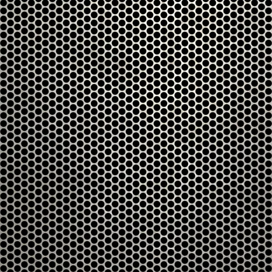 RO-223 Round Staggered Perforated Stainless Steel Sheet