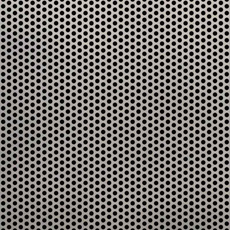 RO-060 Round Staggered Perforated Stainless Steel Sheet