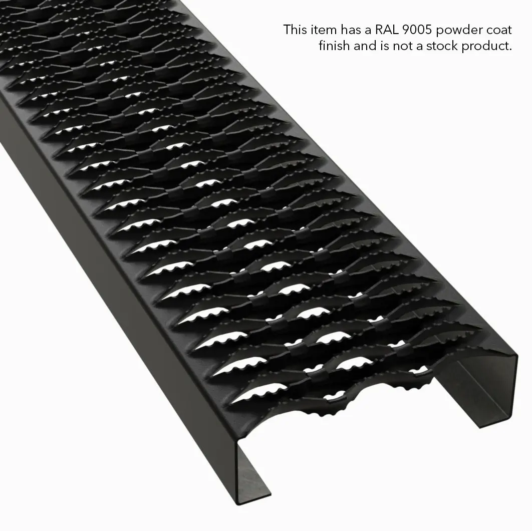 PLA032 aço carbono HRPO serrilhado 7" Wide plank gradil miniatura 2