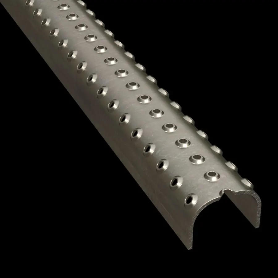 PLA001 HRPO Carbon Steel Slip-Resistant 1-5/8" Wide Ladder Rung Plank Grating grating product