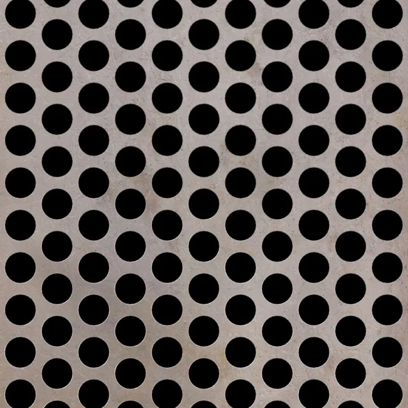 RO-200 Round Staggered Perforated Carbon Steel Sheet