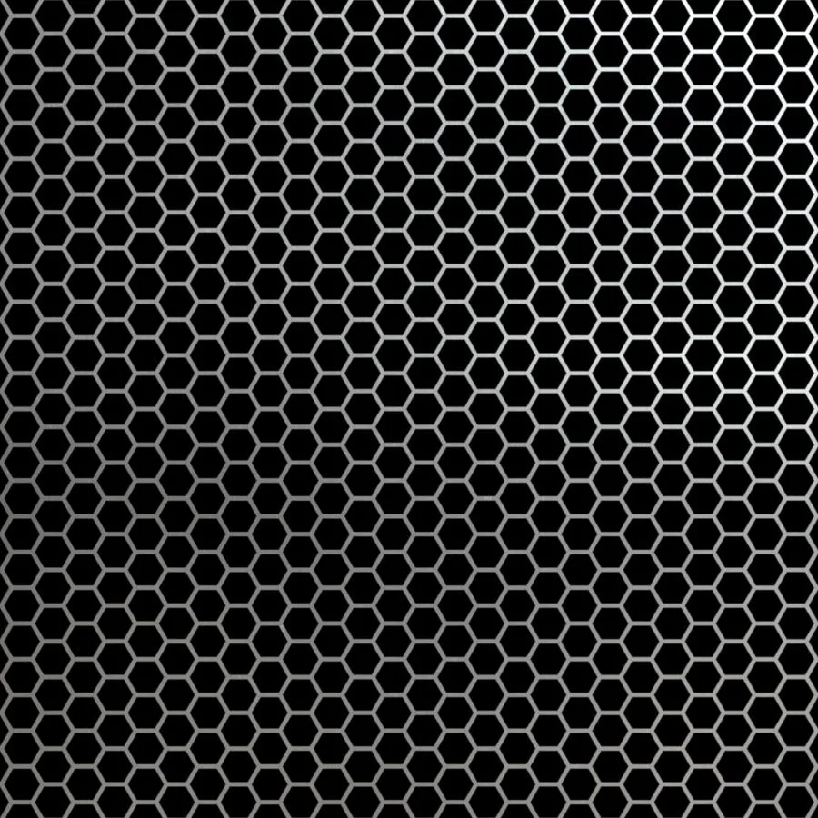HE-006 Hexagon Staggered Perforated Aluminum Sheet
