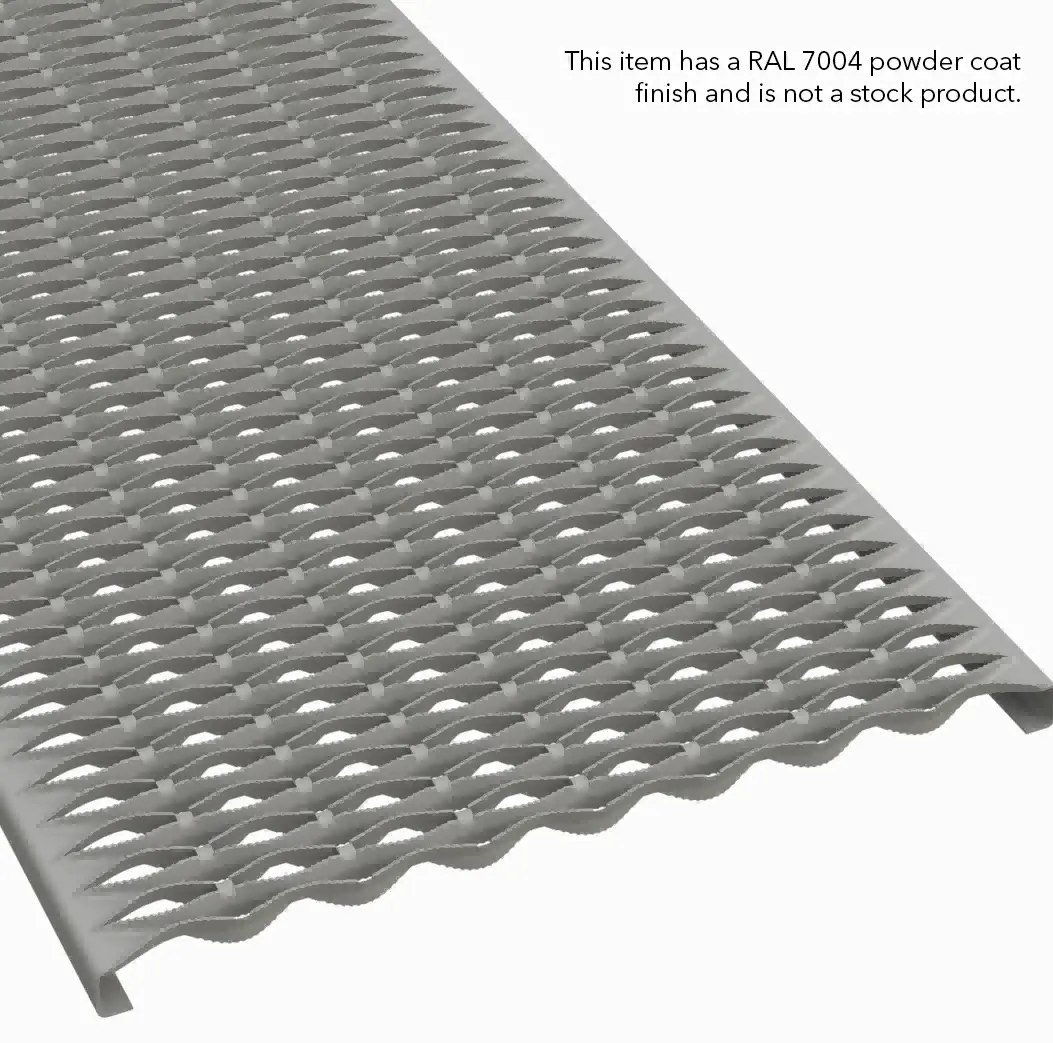 PLA130 aço pré-galvanizado serrilhado 36" Wide plank pesado gradil miniatura 4