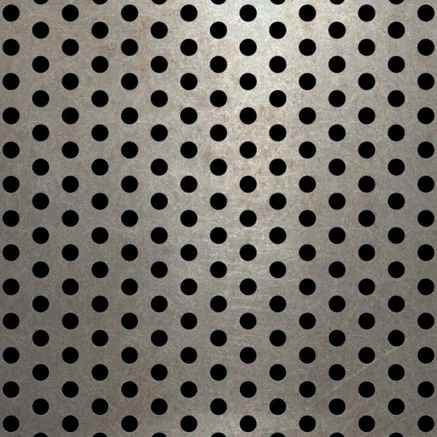 RO-076 Round Staggered Perforated Carbon Steel Sheet
