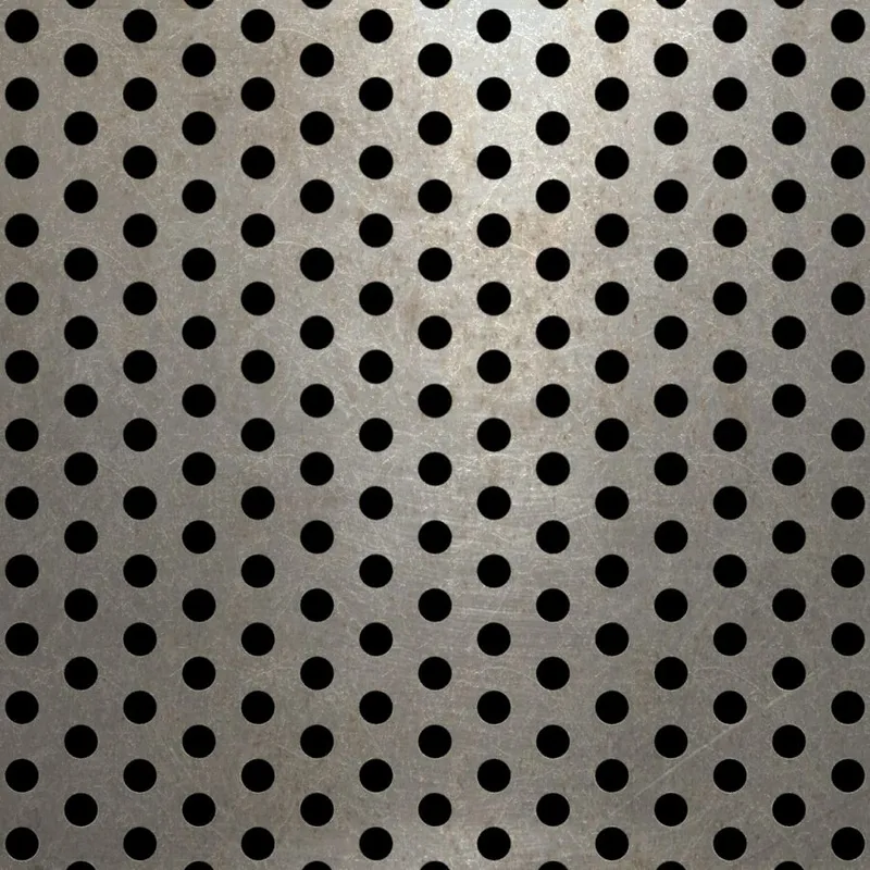 RO-076 Round Staggered Perforated Carbon Steel Sheet