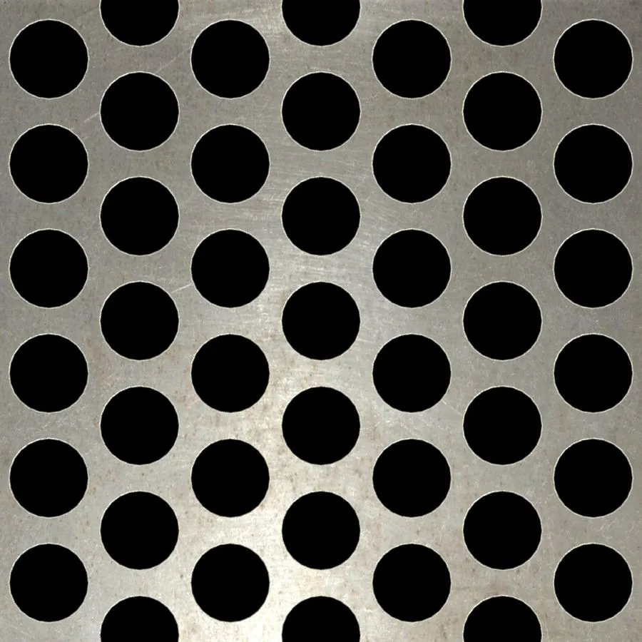 RO-014 Round Staggered Perforated Carbon Steel Sheet