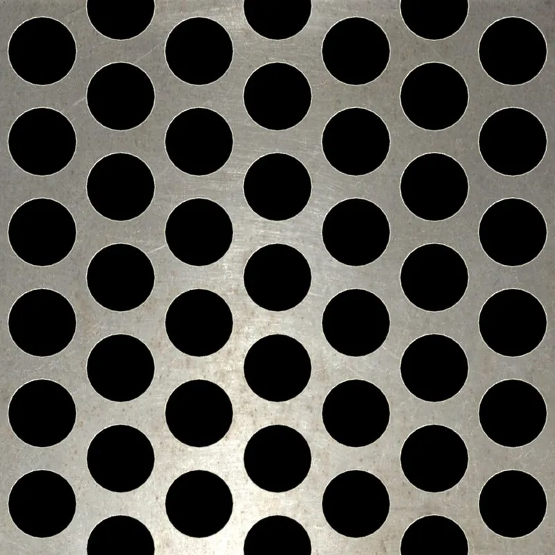 RO-014 Round Staggered Perforated Carbon Steel Sheet