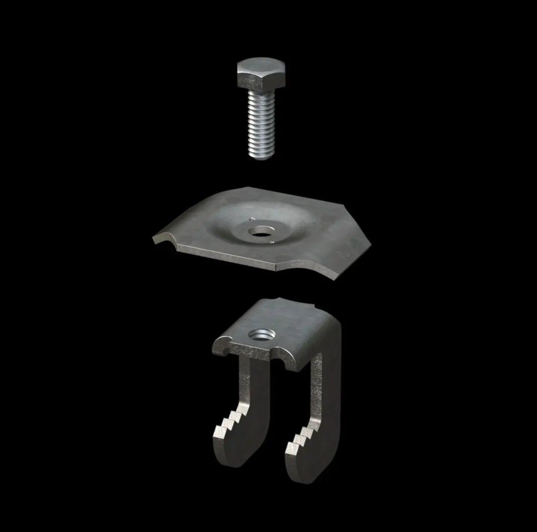 ACC021 Galvanized Steel Type GG1A Saddle Clip for Bar Grating thumbnail 2