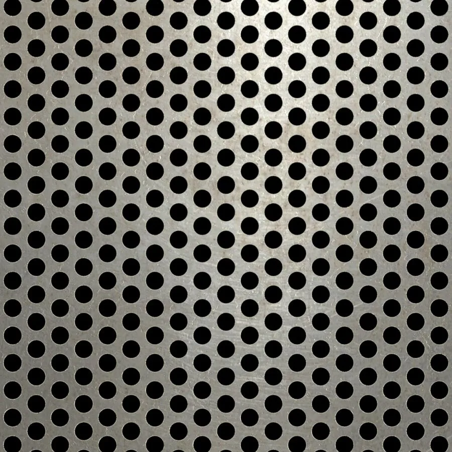 RO-034 Round Staggered Perforated Carbon Steel Sheet