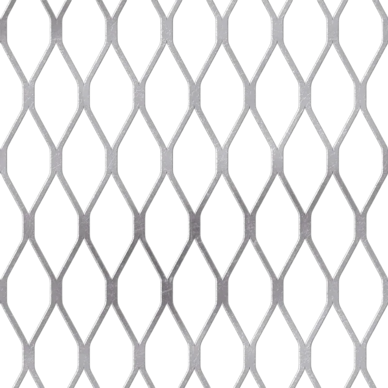 51F1746AL Flattened Aluminum Expanded Metal Mill Finish
