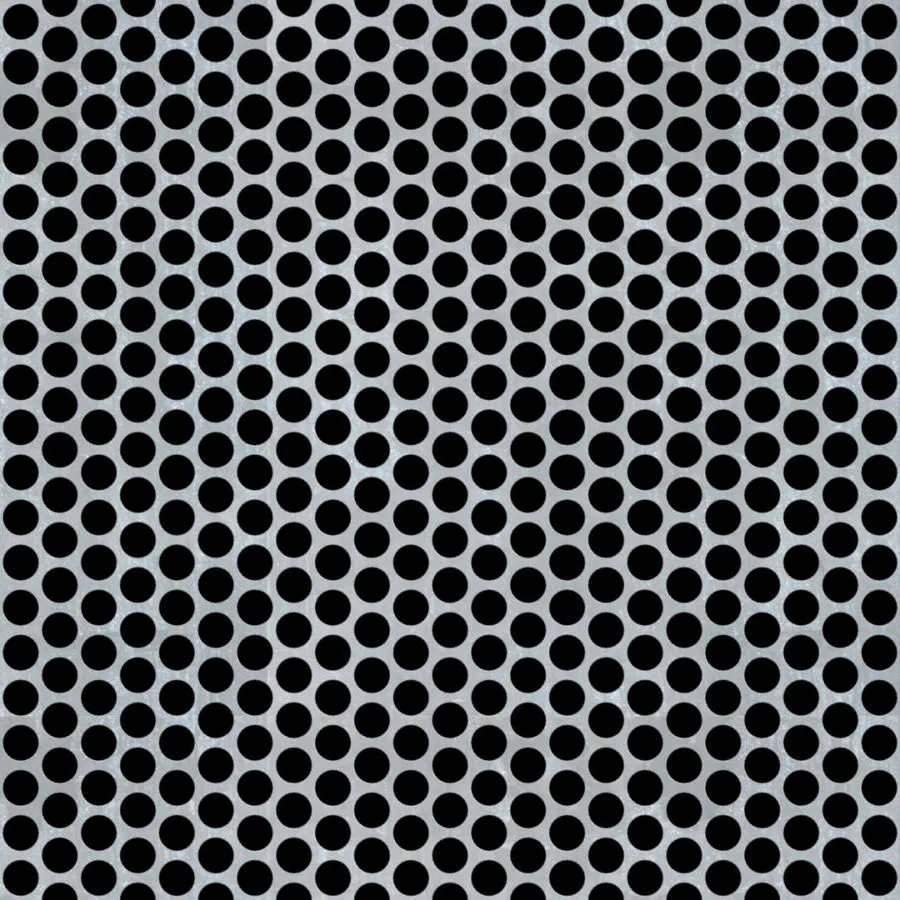 RO-042 Round Staggered Perforated Galvanized Steel Sheet