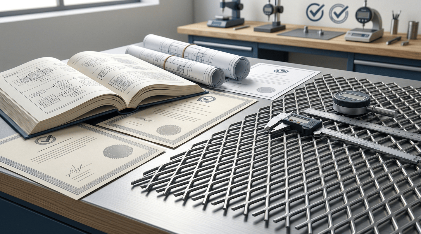 Expanded metal standards compliance inspection
