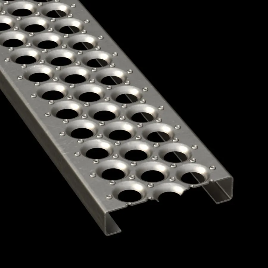 PLA041 HRPO Carbon Steel Slip-Resistant 7" Wide Plank Grating