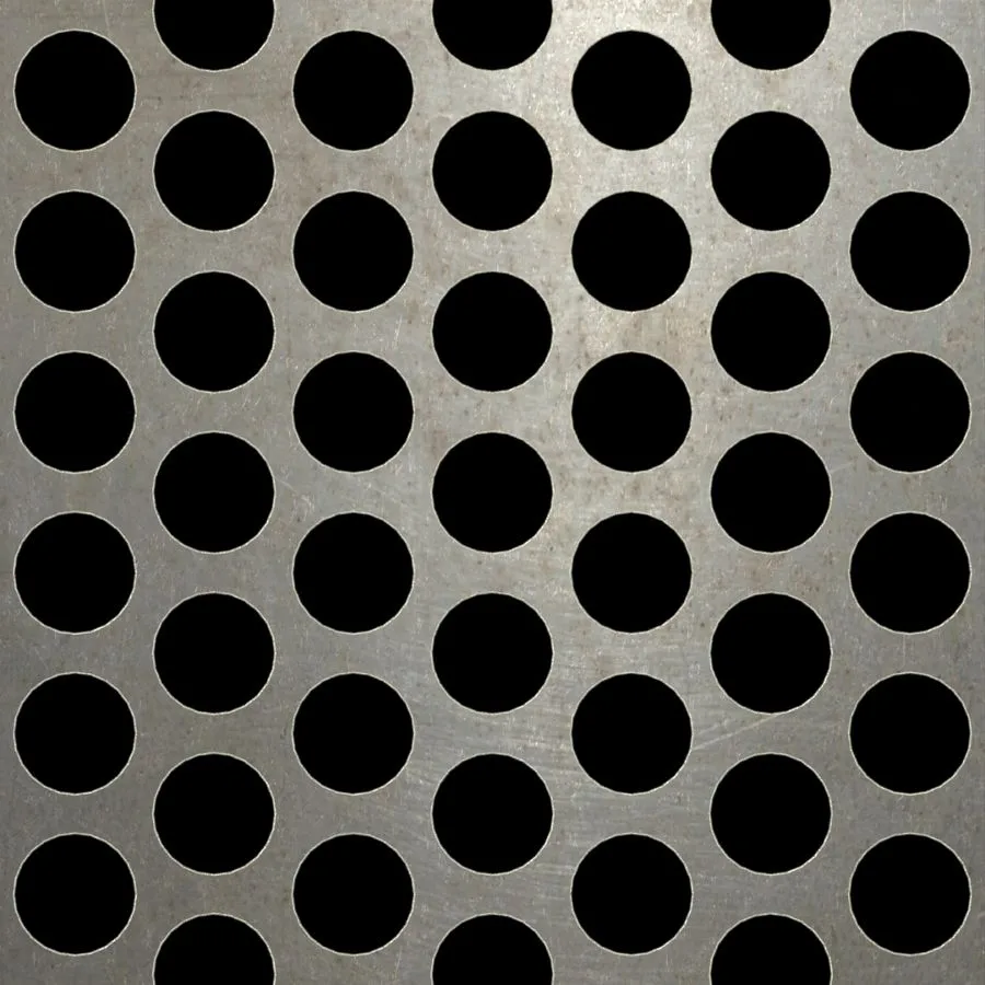 RO-033 Round Staggered Perforated Carbon Steel Sheet