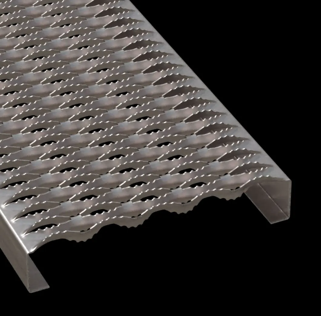 PLA071 فولاذ مقاوم للصدأ 304 مسنن 11-3/4" بعرض لوح شبك