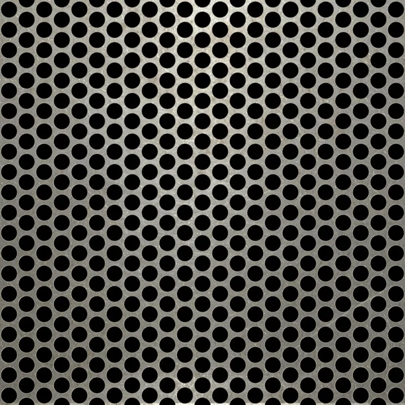 RO-099 Round Staggered Perforated Carbon Steel Sheet