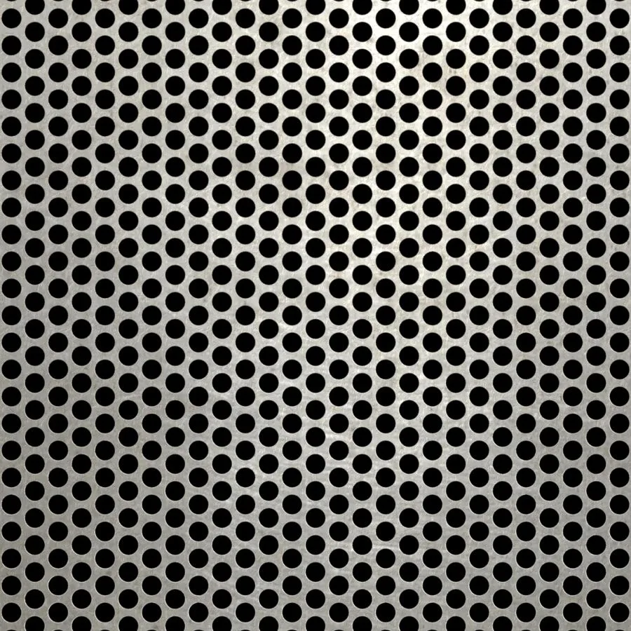 RO-174 Round Staggered Perforated Stainless Steel Sheet