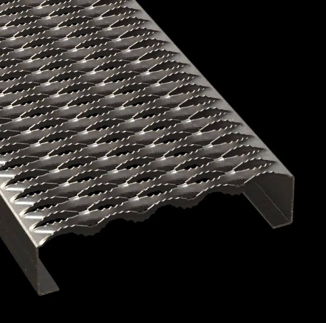 PLA135 acero al carbono HRPO dentado 11-3/4" Wide plank rejilla