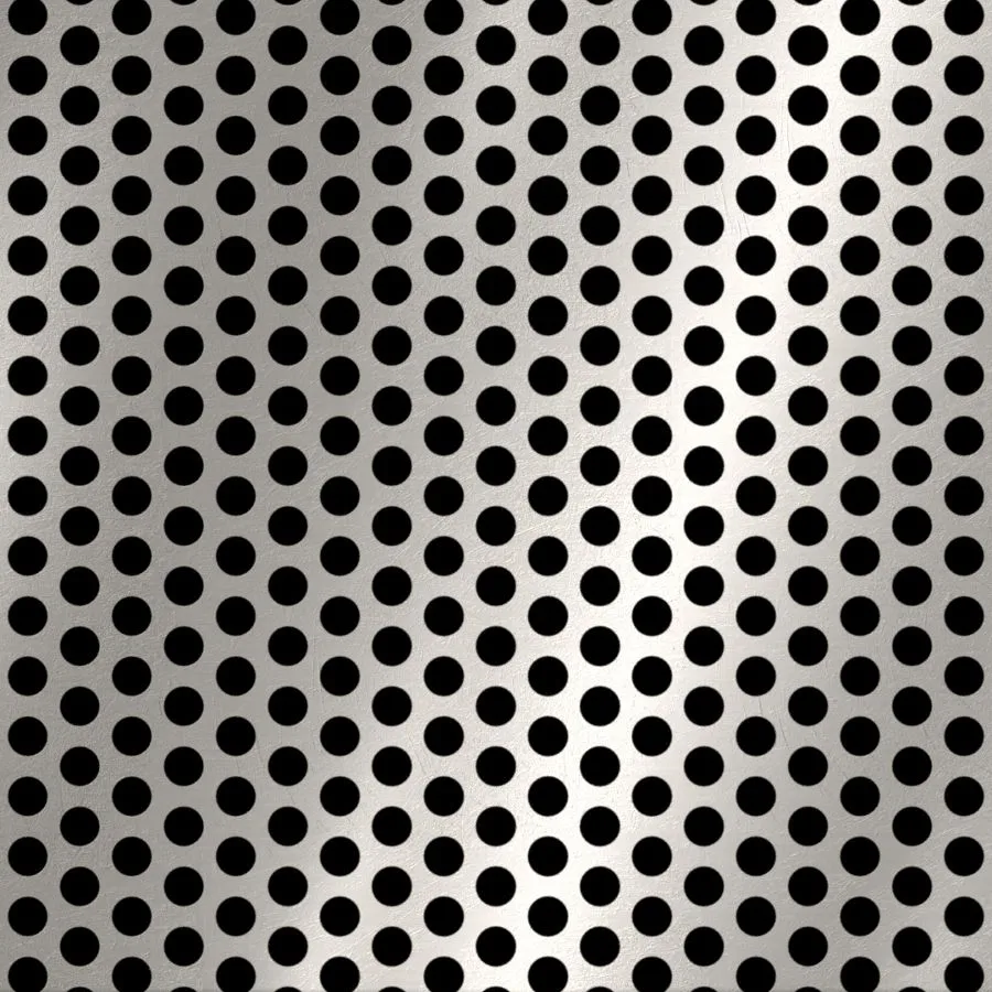 RO-086 Round Staggered Perforated Stainless Steel Sheet