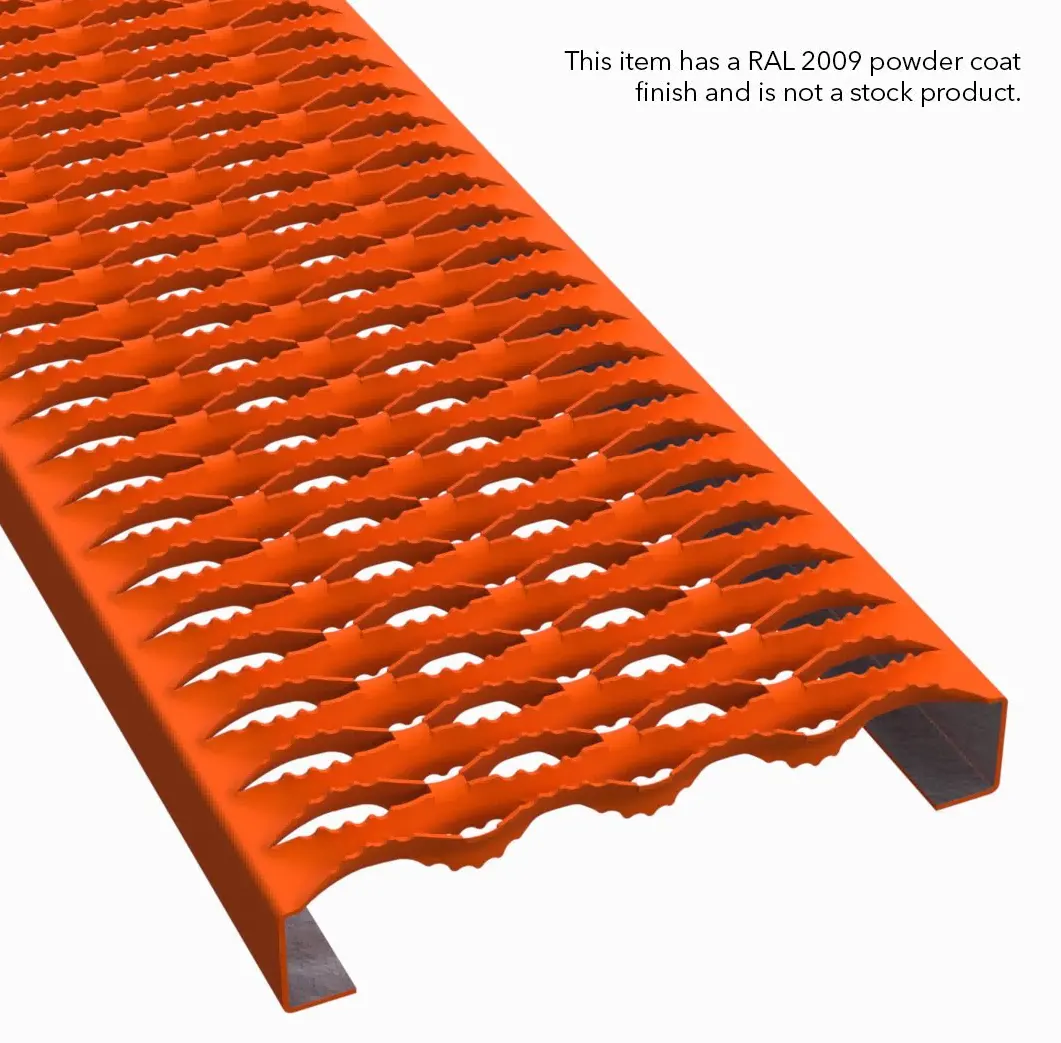 PLA087 alumínio 5052-H32 serrilhado 9-1/2" Wide plank gradil miniatura 6