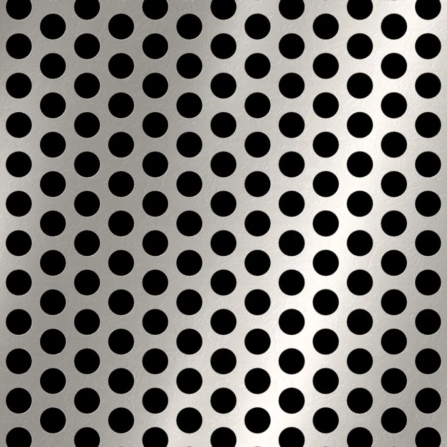 RO-122 Round Staggered Perforated Stainless Steel Sheet
