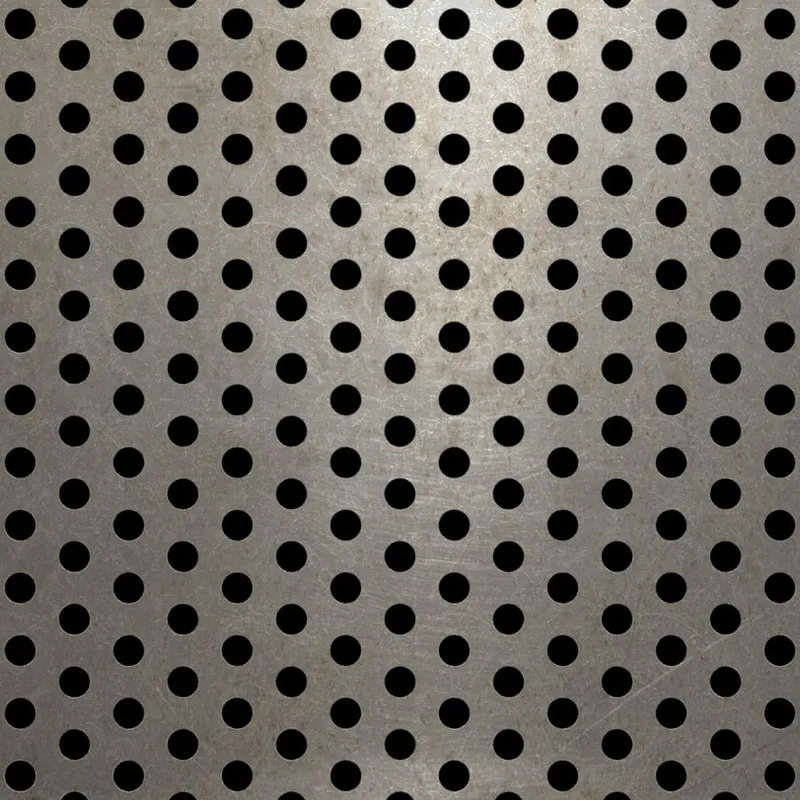 RO-112 Round Staggered Perforated Carbon Steel Sheet Mill Finish