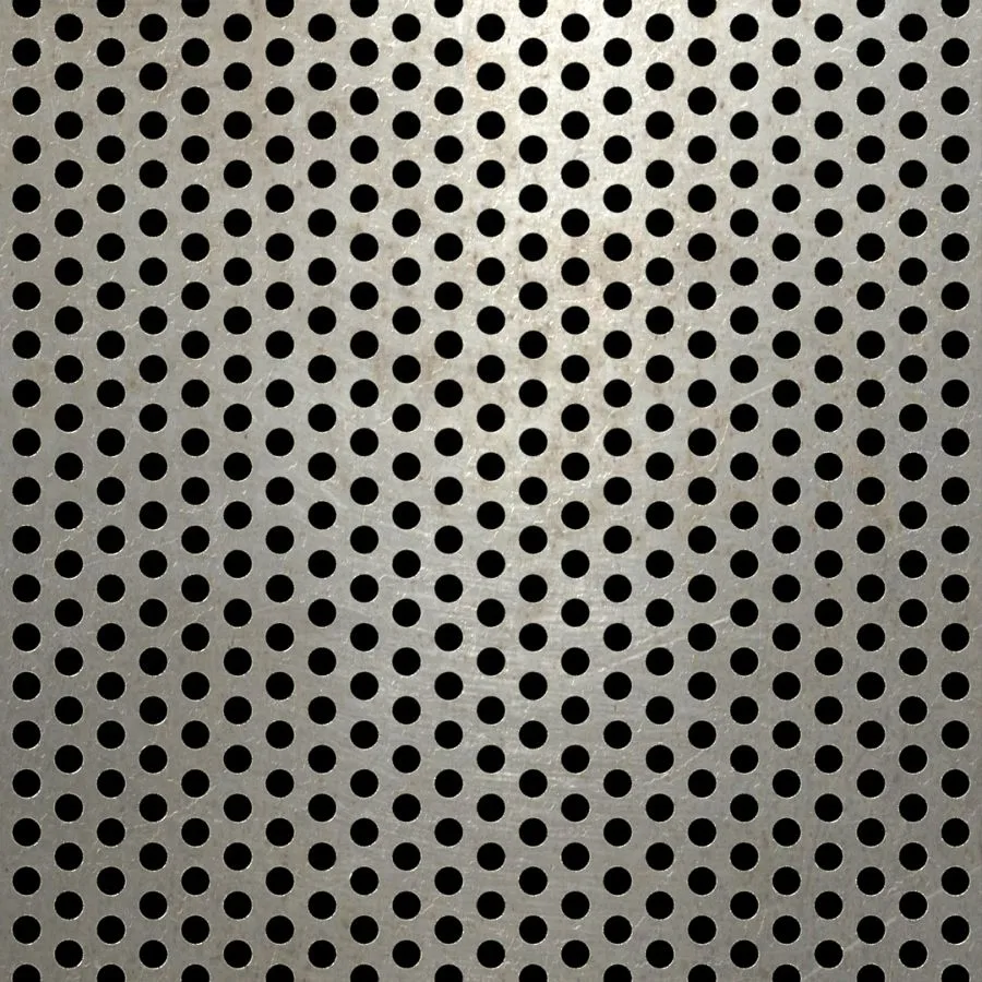 RO-095 Round Staggered Perforated Carbon Steel Sheet