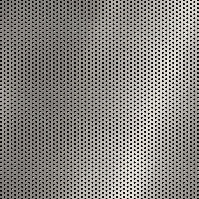 RO-207 Round Staggered Perforated Stainless Steel Sheet Mill Finish