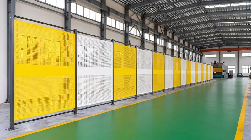 Perforated Metal Machine Guard Panel OSHA Compliant